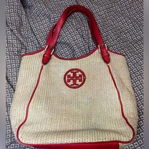 Tory Burch straw tote bag